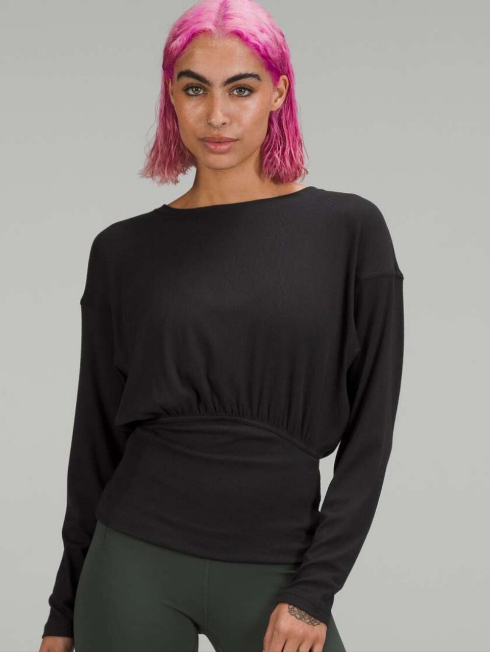 🍁Lululemon Ribbed Modal-Silk Blend Long Sleeve Shirt